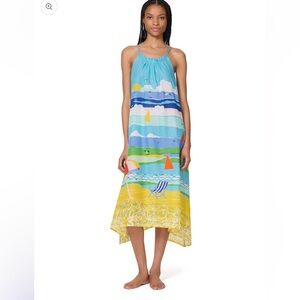 Kate Spade - new york Shirred Ruffle Maxi Cover Up Dress - Summer Day